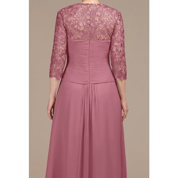 AW BRIDAL 18 2X plus desert rose Nawabi mother of bride party maxi dress B110 - Picture 2 of 9